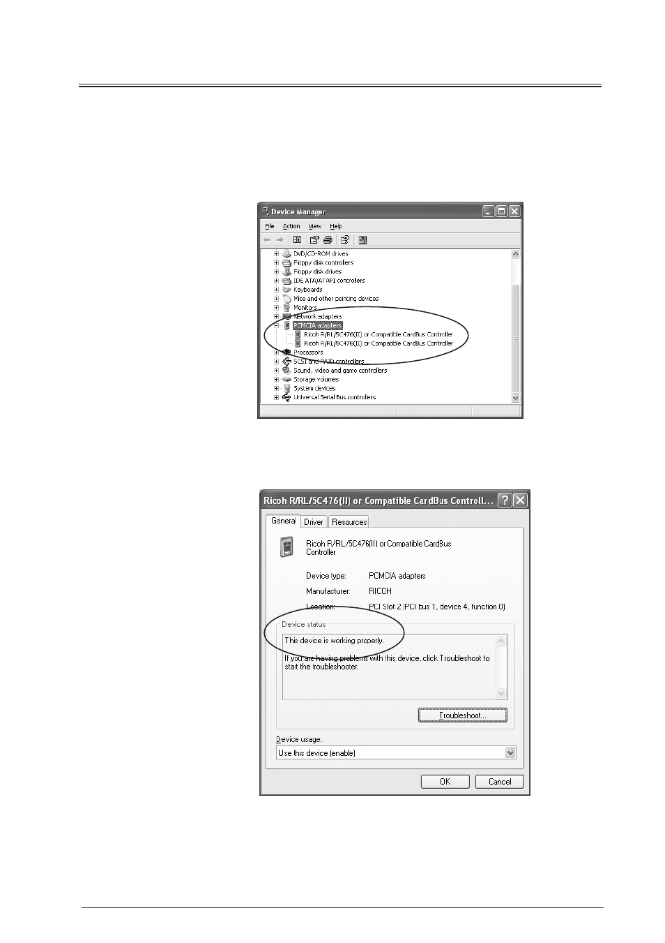 2. confirmation of the driver installation | Ratoc Systems CBS52U User Manual | Page 6 / 18