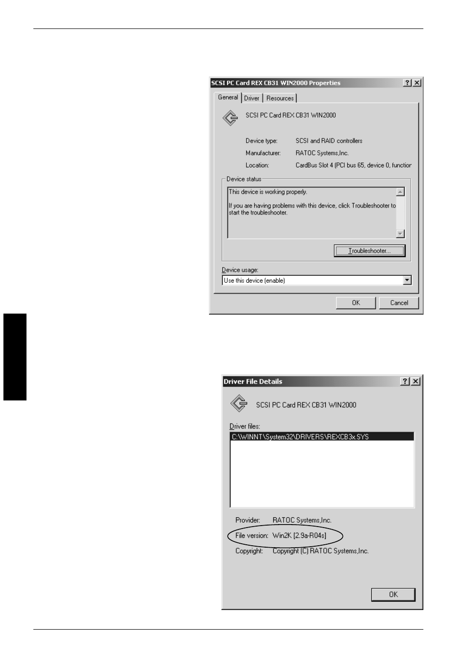 Ratoc Systems CB31U User Manual | Page 36 / 104