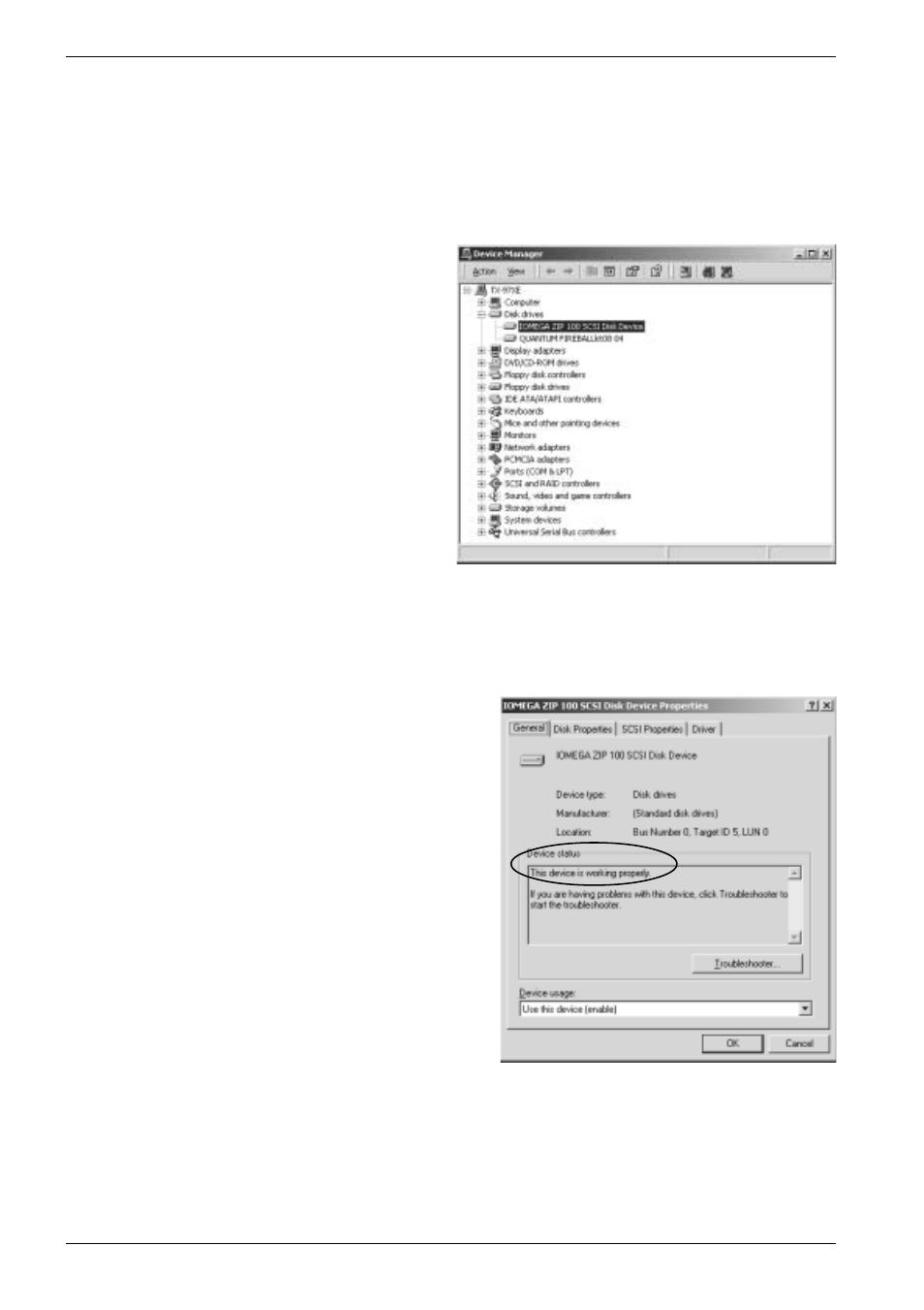 2. confirming scsi device connection | Ratoc Systems CB31U User Manual | Page 52 / 104