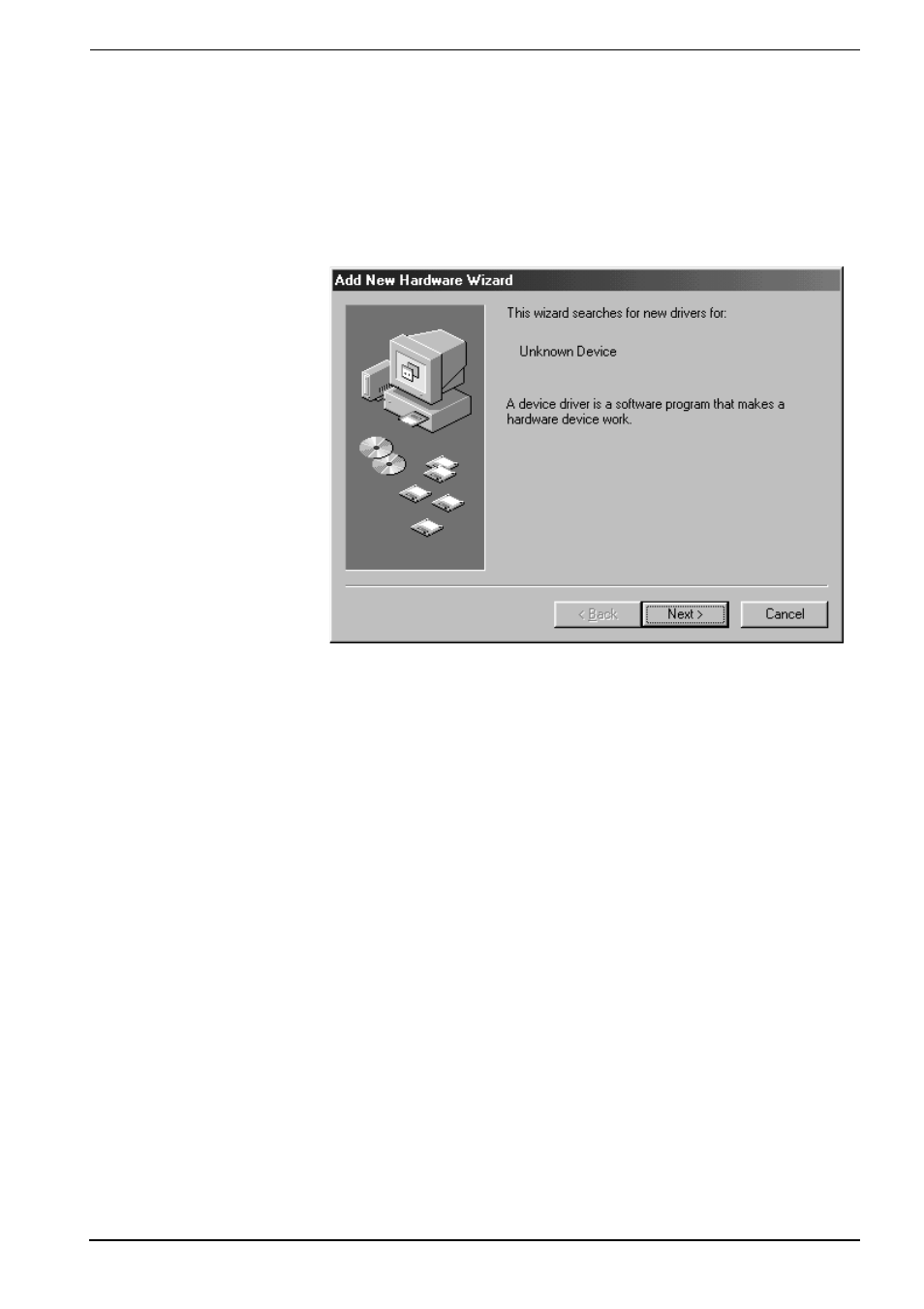 9. unknown device window appears | Ratoc Systems CB31U User Manual | Page 95 / 104