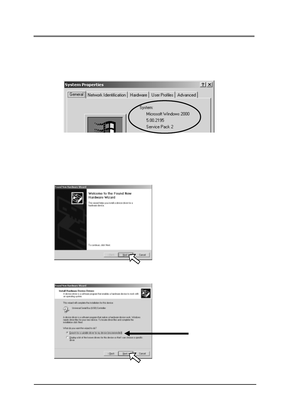3.installing the driver(windows 2000), 3. installing the driver(windows 2000) | Ratoc Systems PCIU2 User Manual | Page 11 / 19