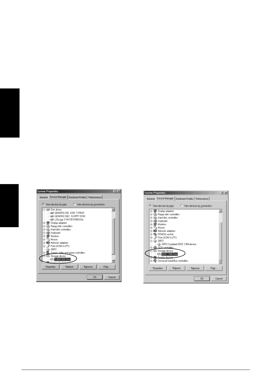 5-1.windows 98se/windows me 1394 storage setup | Ratoc Systems CBFW3 User Manual | Page 30 / 90
