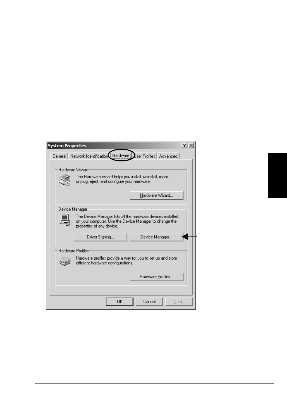 5-2.windows 2000 1394 storage setup | Ratoc Systems CBFW3 User Manual | Page 31 / 90