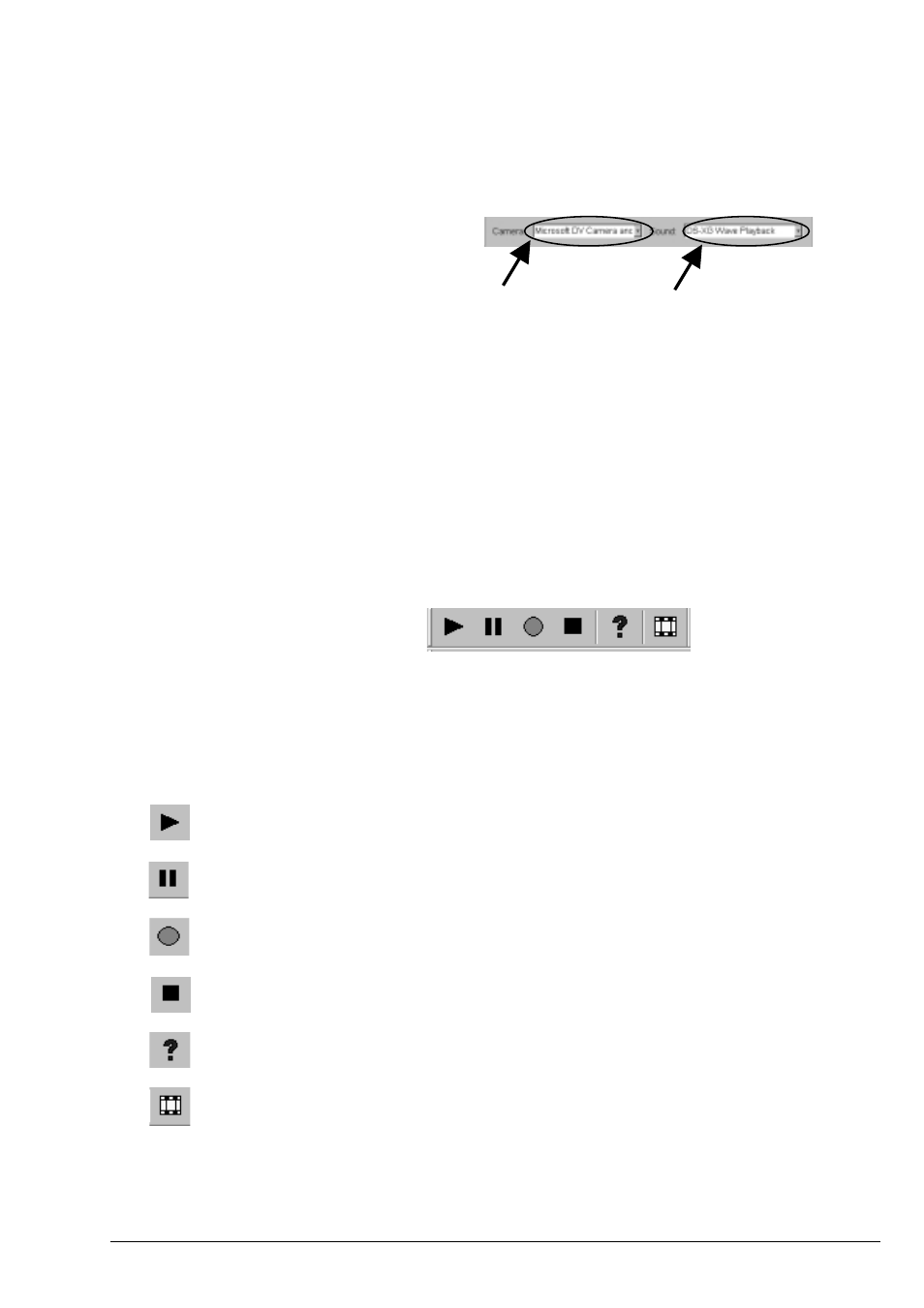 2.control bars, 2-1.camera and audio select bar, 2-2.camera control bar | Ratoc Systems CBFW3 User Manual | Page 37 / 90