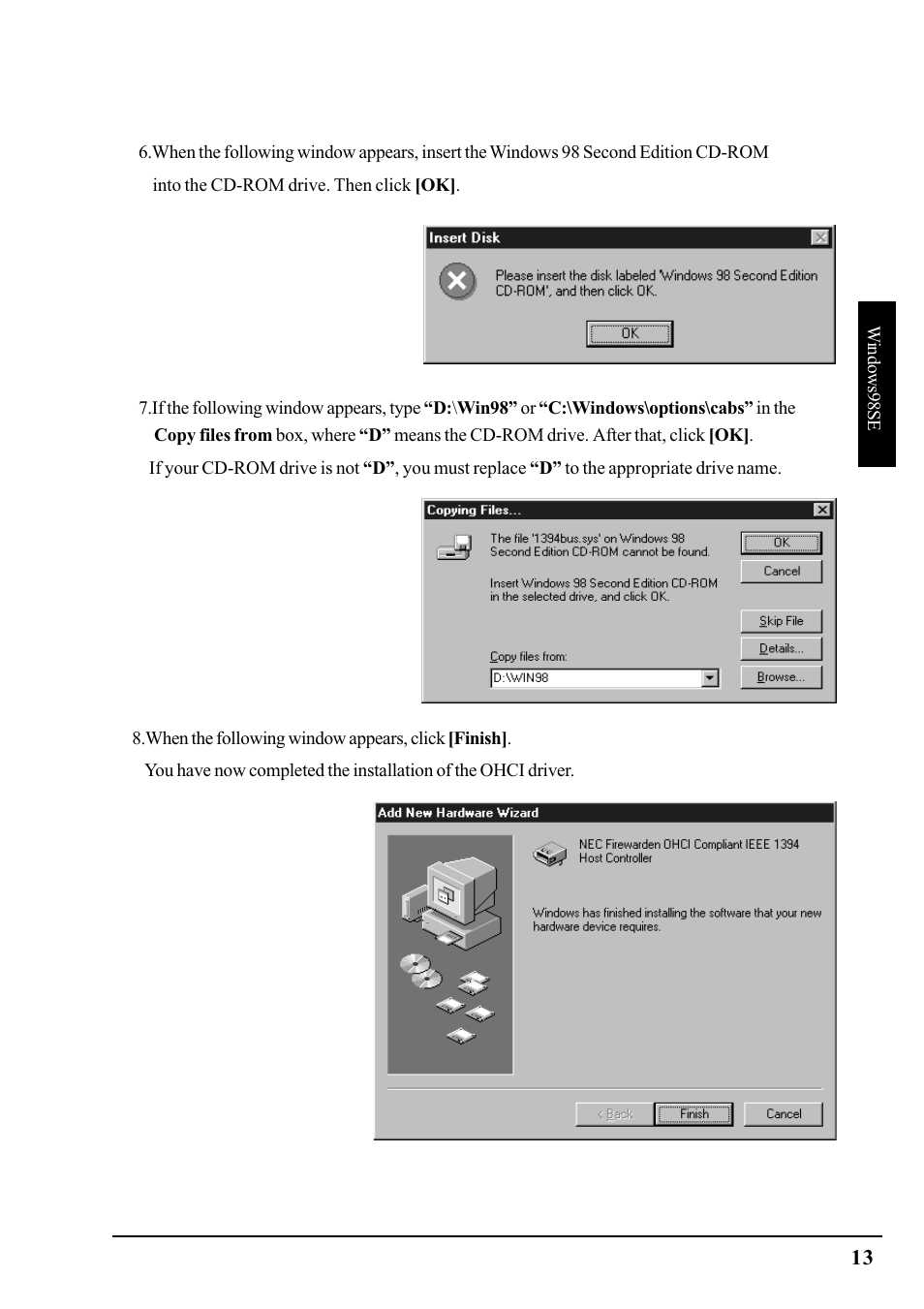Ratoc Systems PCIFW1U User Manual | Page 16 / 92