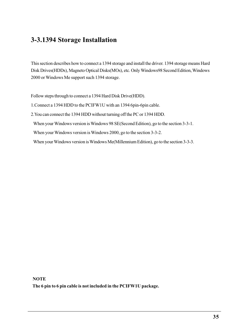 3.1394 storage installation | Ratoc Systems PCIFW1U User Manual | Page 38 / 92