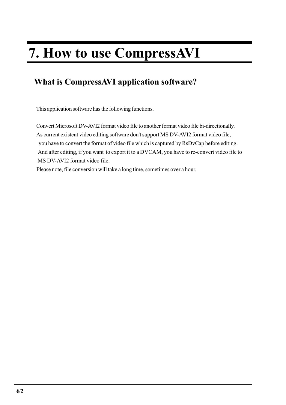 How to use compressavi, What is compressavi application software | Ratoc Systems PCIFW1U User Manual | Page 65 / 92