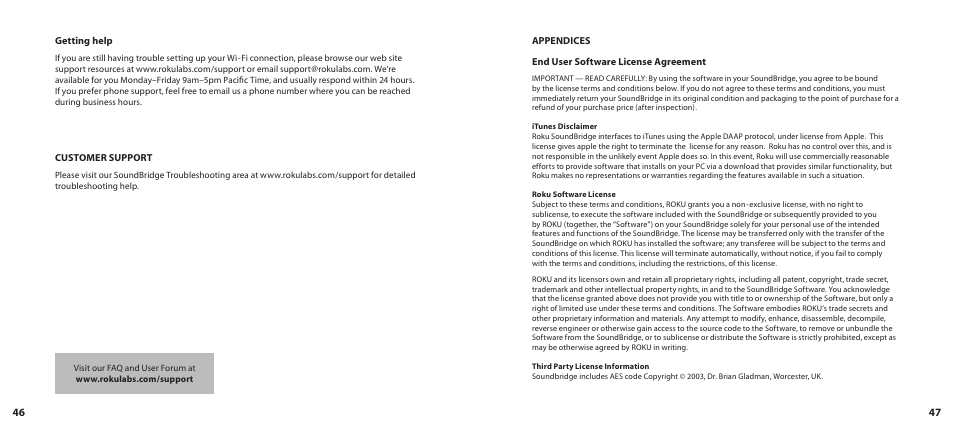 Roku SoundBridge User Manual | Page 25 / 31