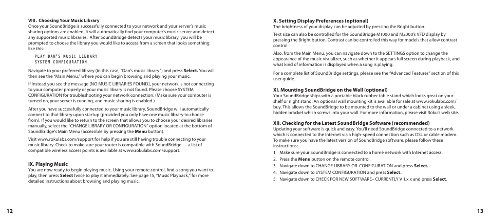 Roku SoundBridge User Manual | Page 8 / 31