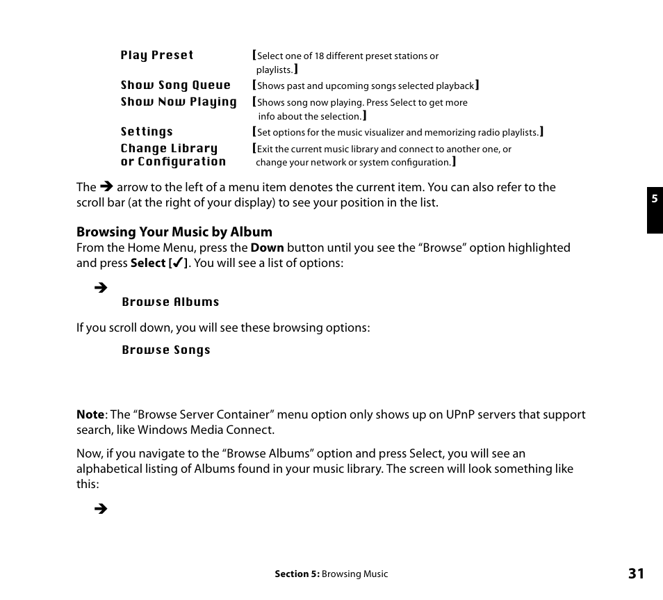 Browsing your music by album | Roku SoundBridge Wi-Fi Music System User Manual | Page 32 / 85