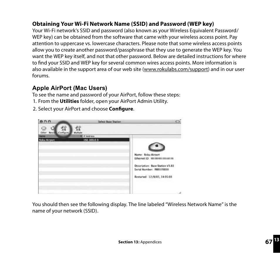 Roku SoundBridge Wi-Fi Music System User Manual | Page 68 / 85