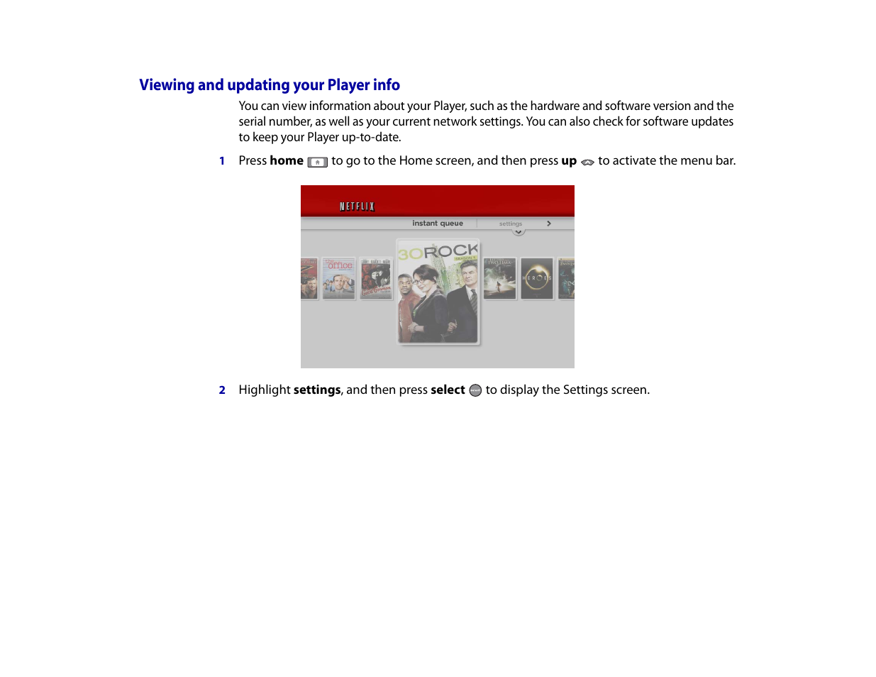 Viewing and updating your player info | Roku Digital Video Player User Manual | Page 39 / 54