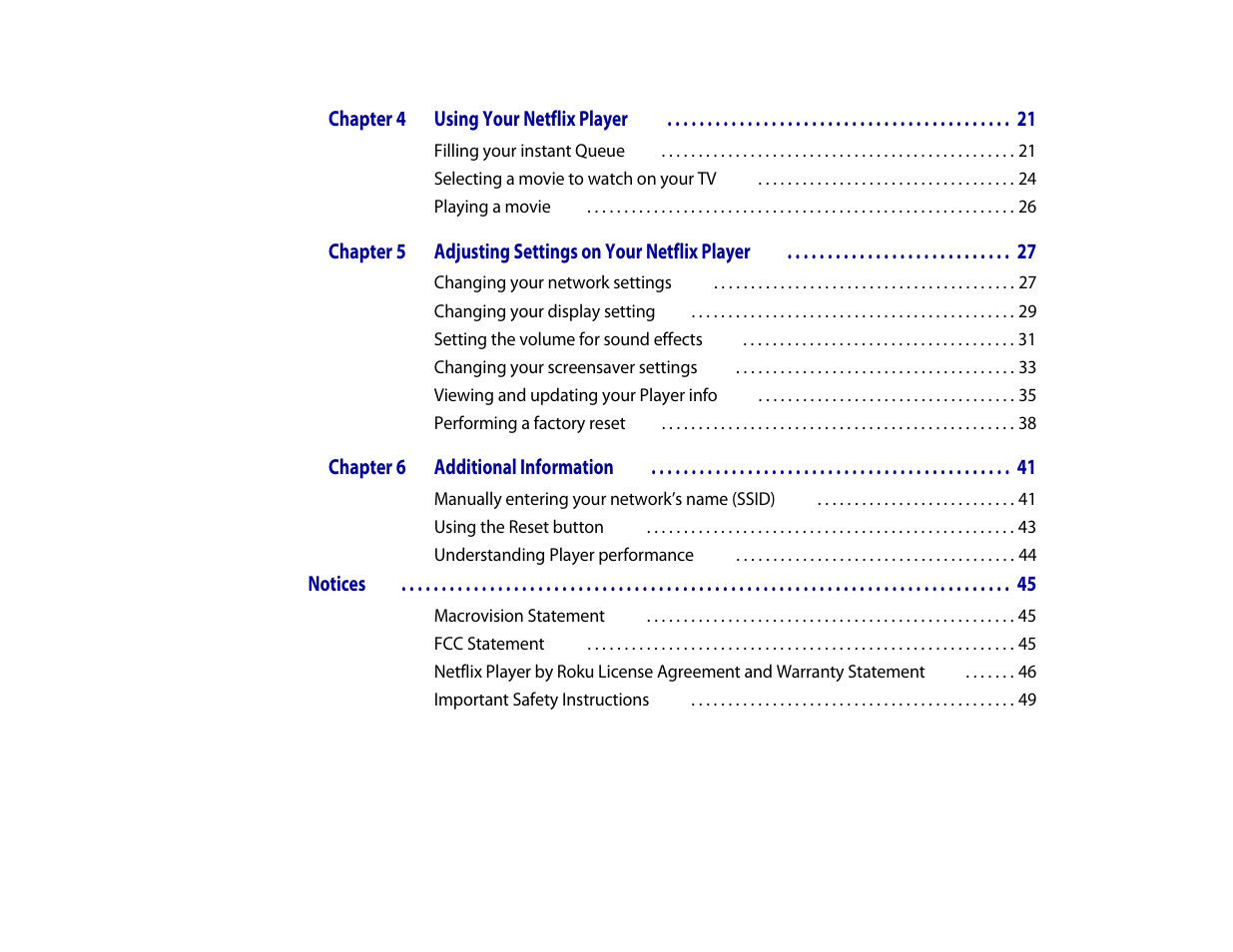 Roku Digital Video Player User Manual | Page 4 / 54