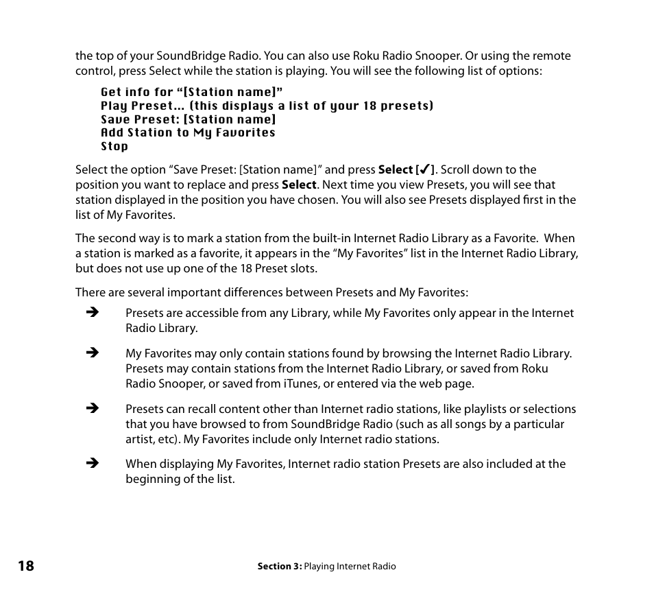 Roku SoundBridge Radio Wi-Fi Music System User Manual | Page 20 / 88