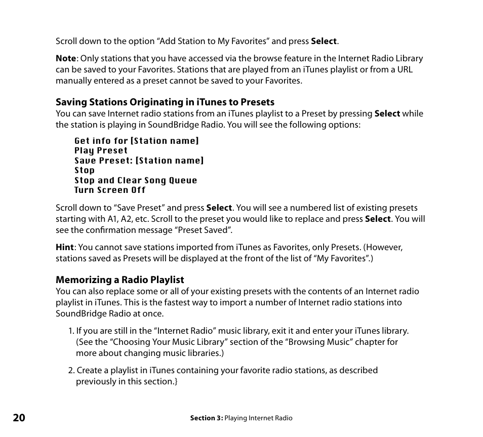 Roku SoundBridge Radio Wi-Fi Music System User Manual | Page 22 / 88