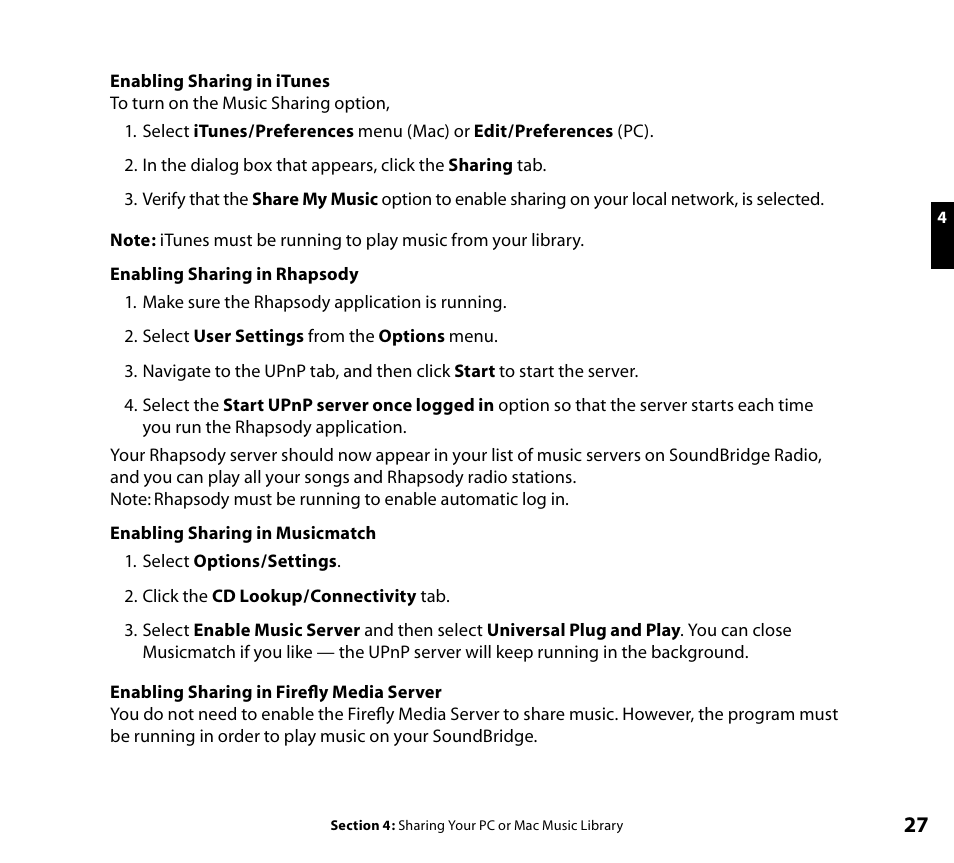 Roku SoundBridge Radio Wi-Fi Music System User Manual | Page 29 / 88