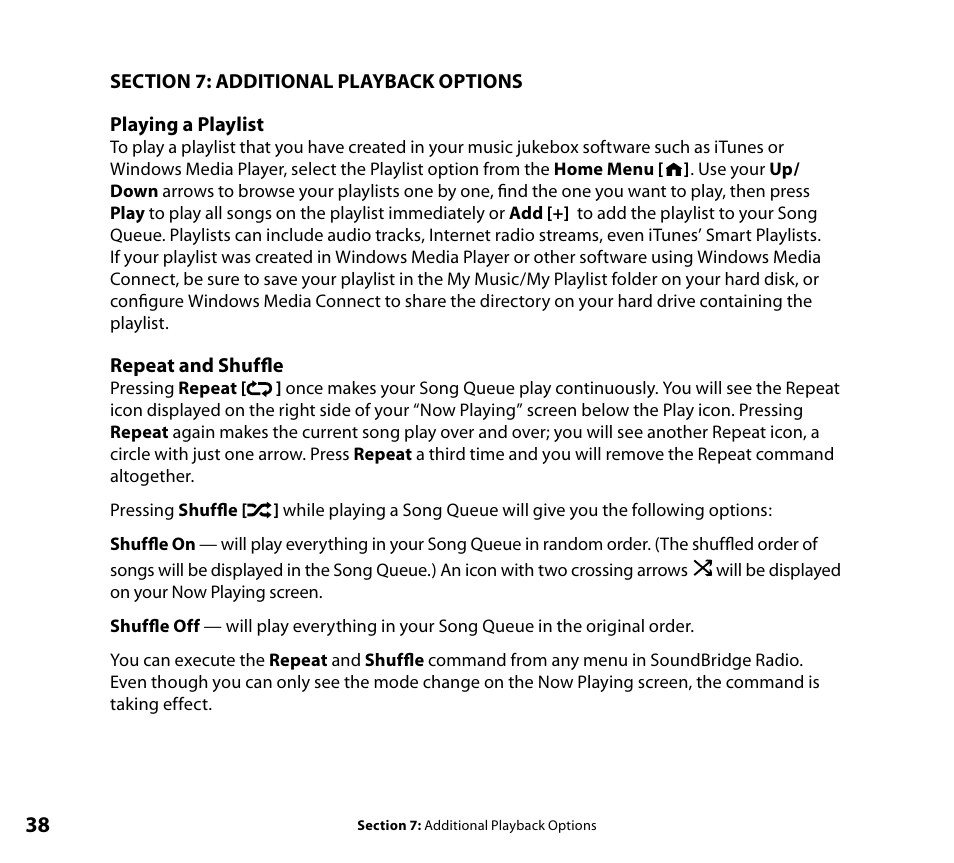 Roku SoundBridge Radio Wi-Fi Music System User Manual | Page 40 / 88
