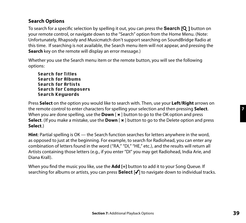 Roku SoundBridge Radio Wi-Fi Music System User Manual | Page 41 / 88