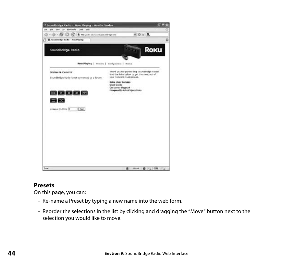 Roku SoundBridge Radio Wi-Fi Music System User Manual | Page 46 / 88