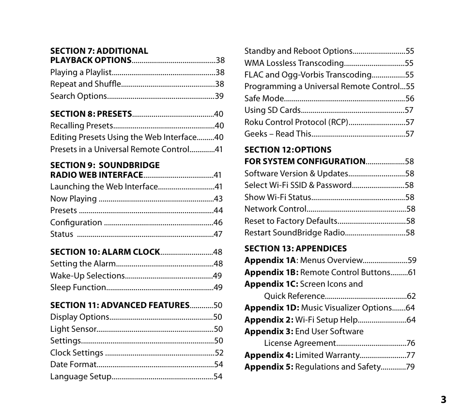 Roku SoundBridge Radio Wi-Fi Music System User Manual | Page 5 / 88