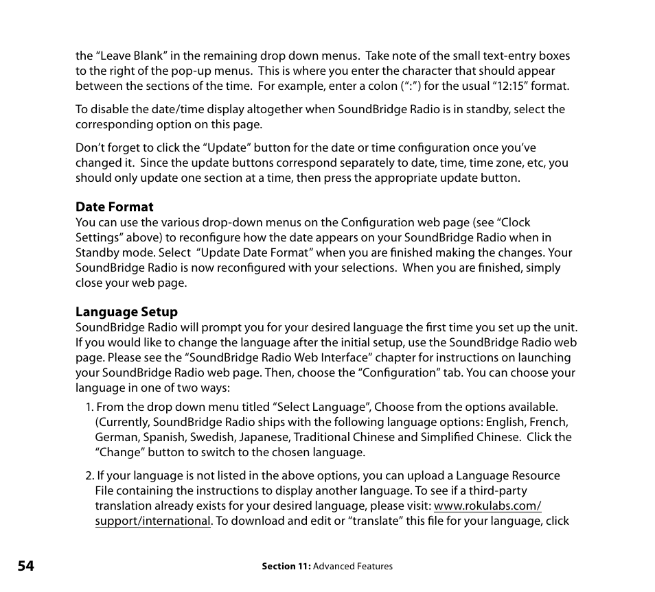 Roku SoundBridge Radio Wi-Fi Music System User Manual | Page 56 / 88