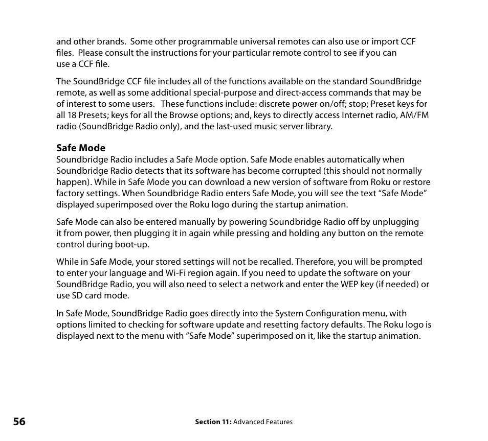 Roku SoundBridge Radio Wi-Fi Music System User Manual | Page 58 / 88