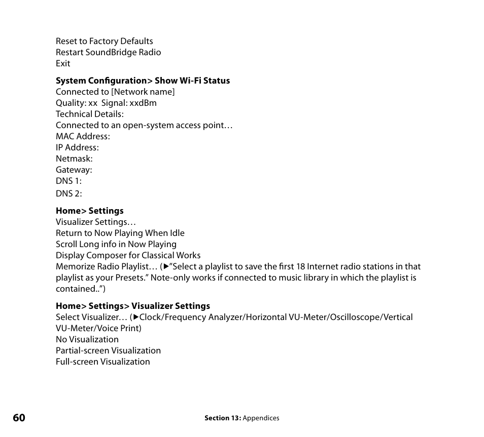 Roku SoundBridge Radio Wi-Fi Music System User Manual | Page 62 / 88
