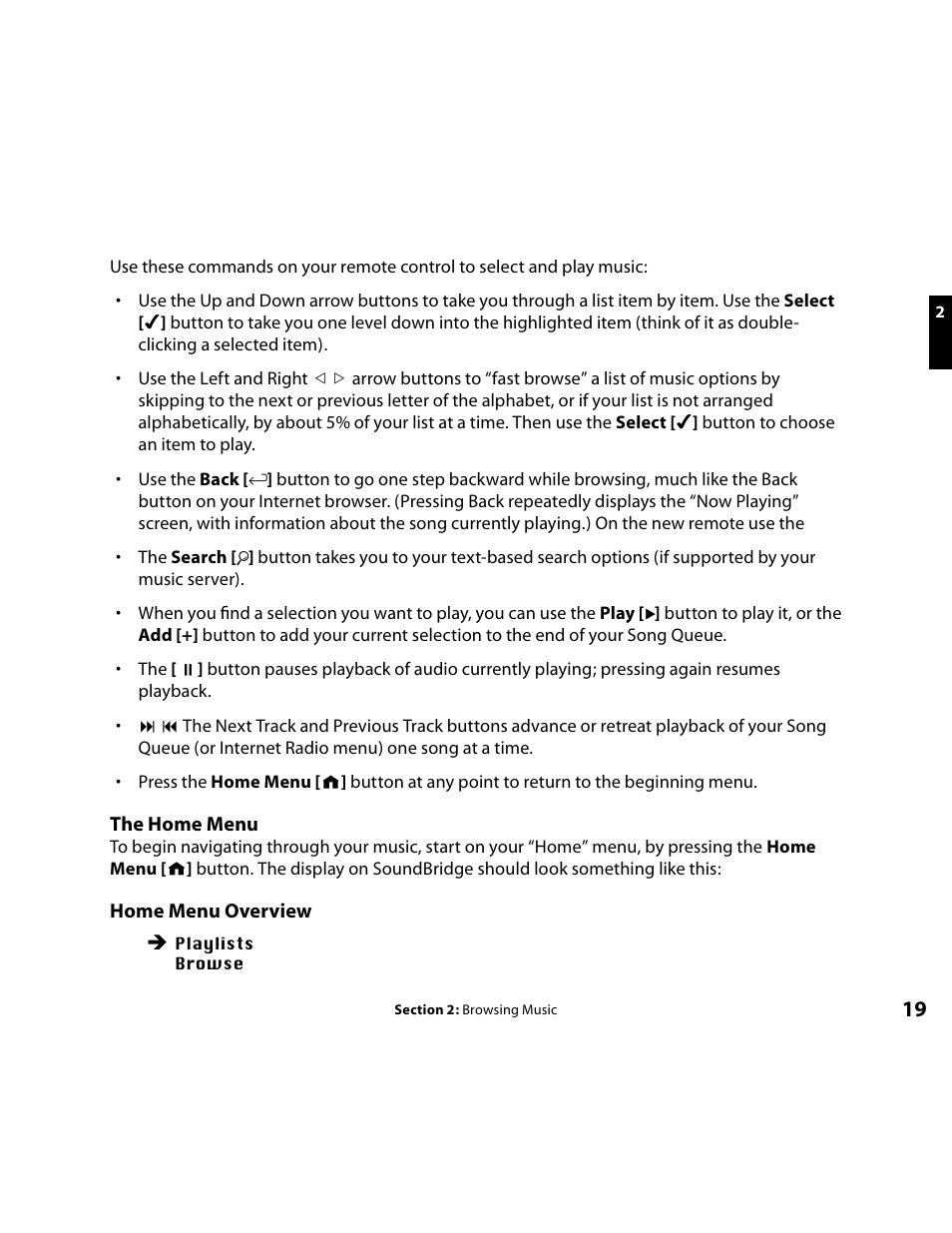 Home menu | Roku Music Player User Manual | Page 20 / 89