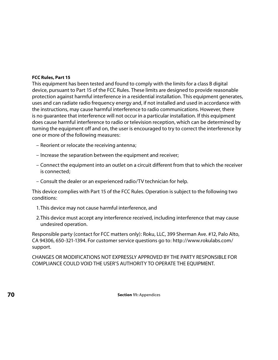 Roku Music Player User Manual | Page 71 / 89