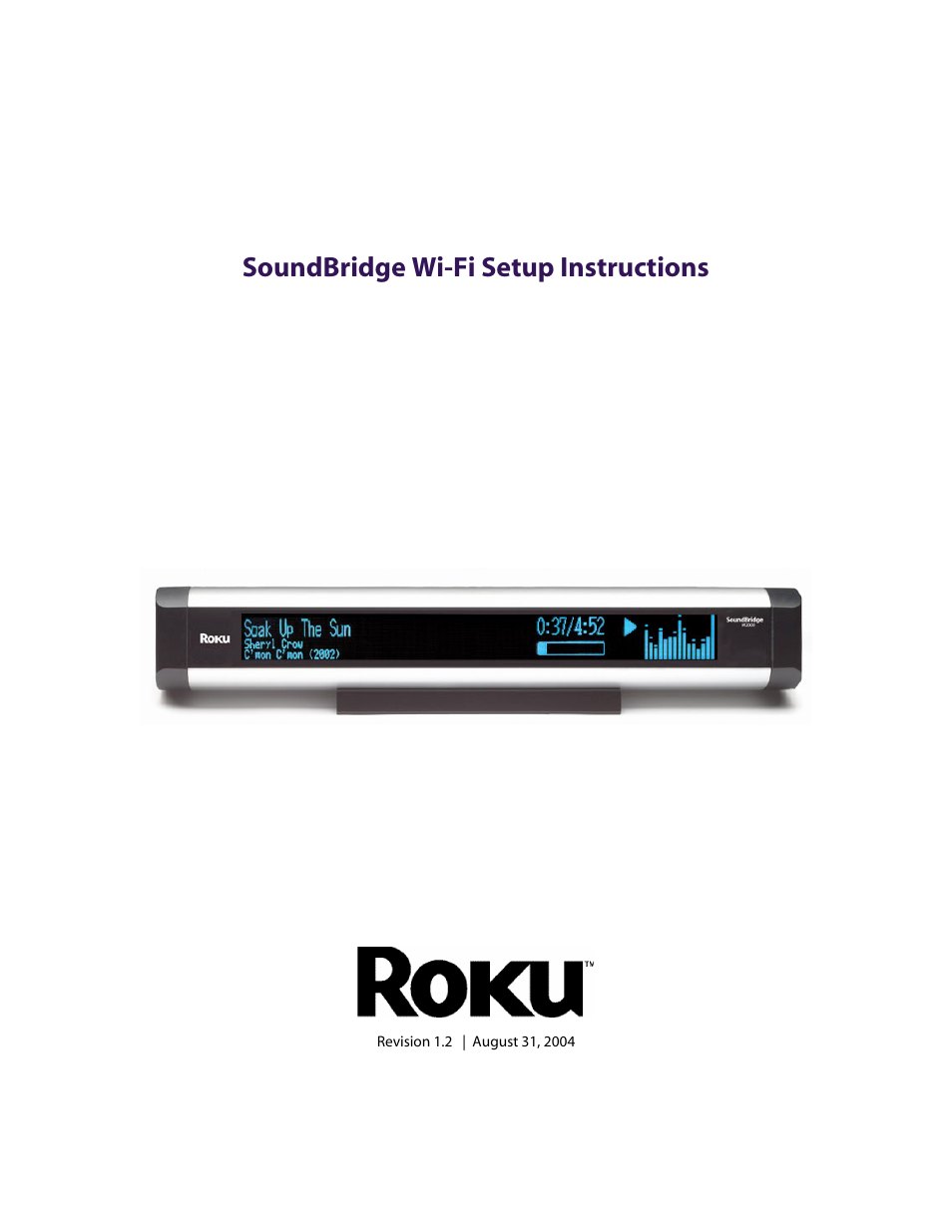 Wi-fi setup guide, Soundbridge wi-fi setup instructions | Roku Music Player User Manual | Page 76 / 89