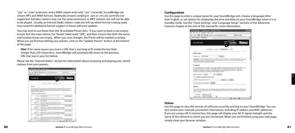 Roku SoundBridge Network Music Player User Manual | Page 22 / 40