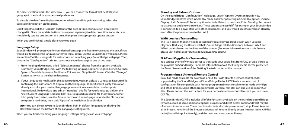 Roku SoundBridge Network Music Player User Manual | Page 25 / 40
