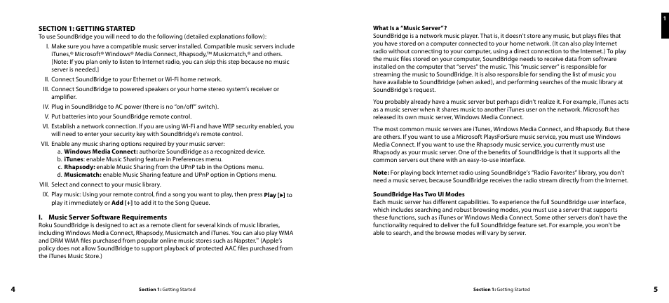 Roku SoundBridge Network Music Player User Manual | Page 4 / 40
