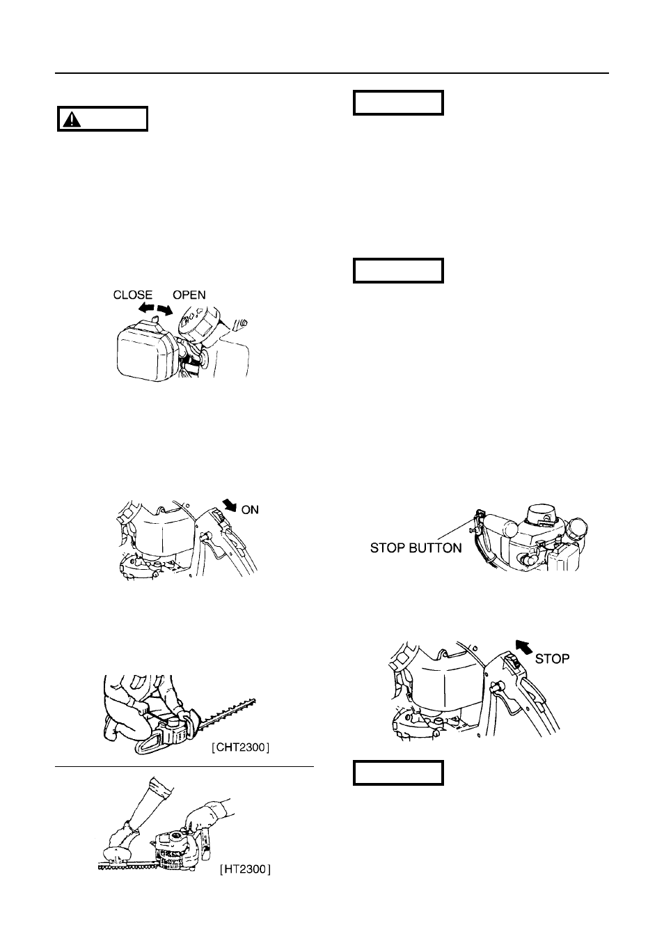 Operation | RedMax CHT2300L User Manual | Page 12 / 32