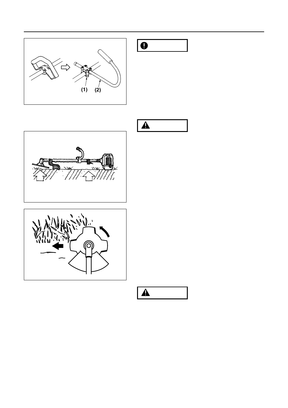 Optional blade usage | RedMax BCX2600S User Manual | Page 30 / 42
