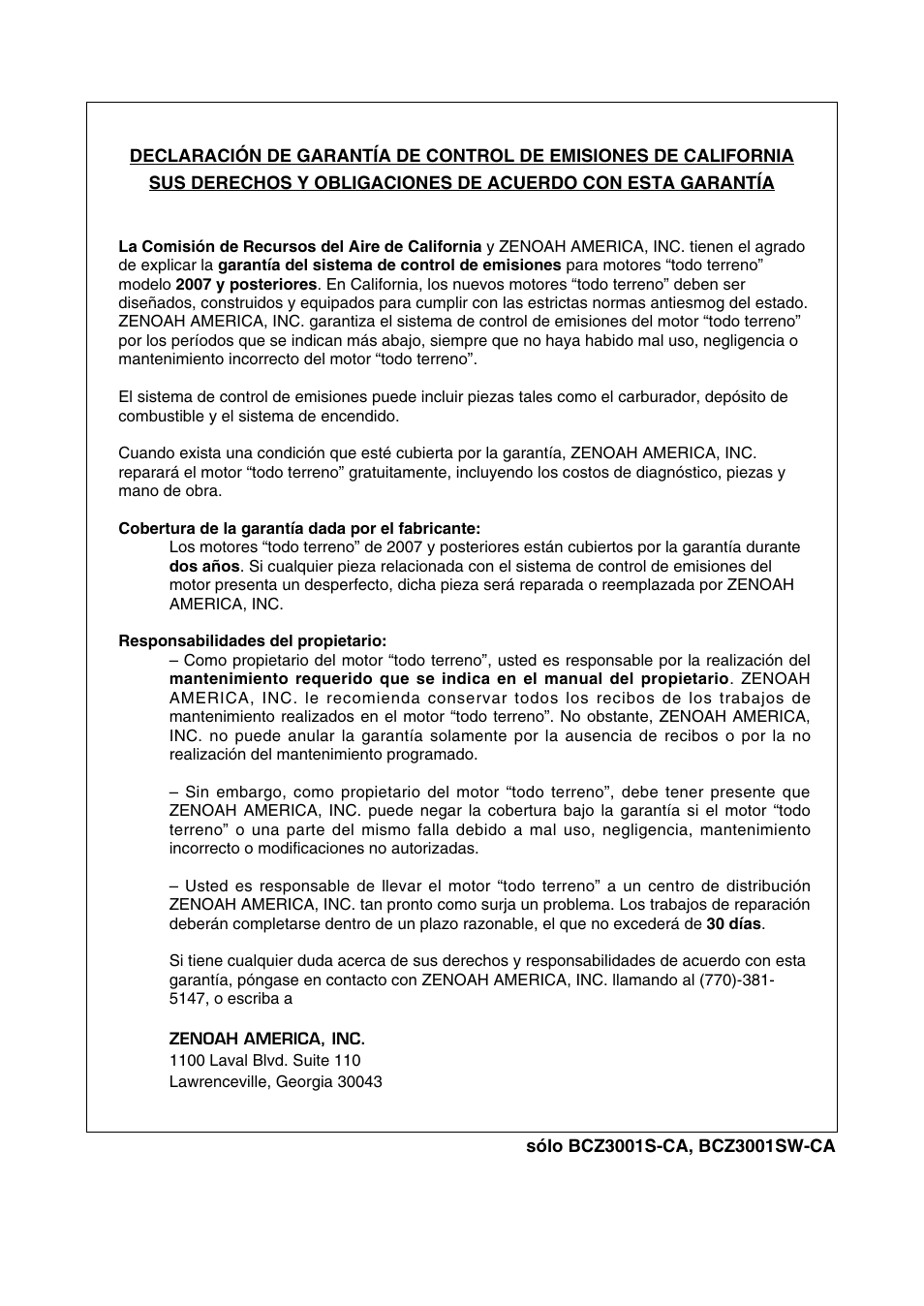 RedMax BCZ3001S-CA User Manual | Page 64 / 68