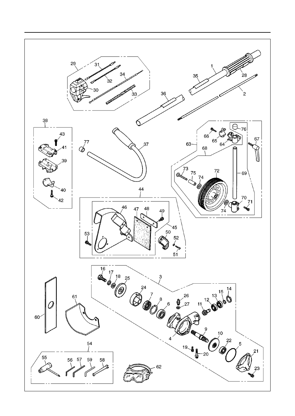 Parts list | RedMax HEZ2500S User Manual | Page 28 / 36