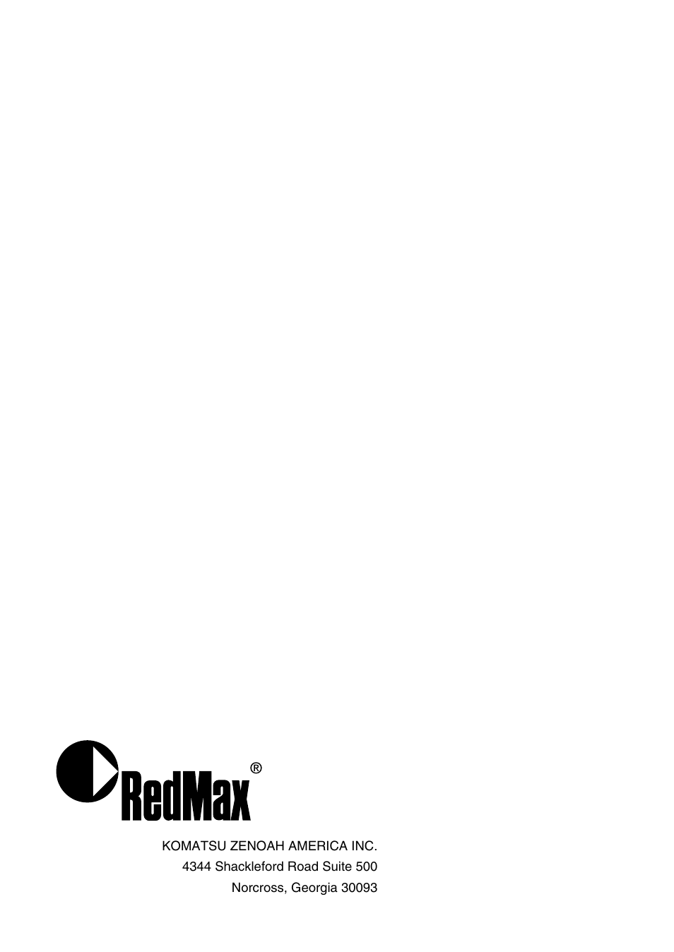 RedMax CHT2200 User Manual | Page 32 / 32