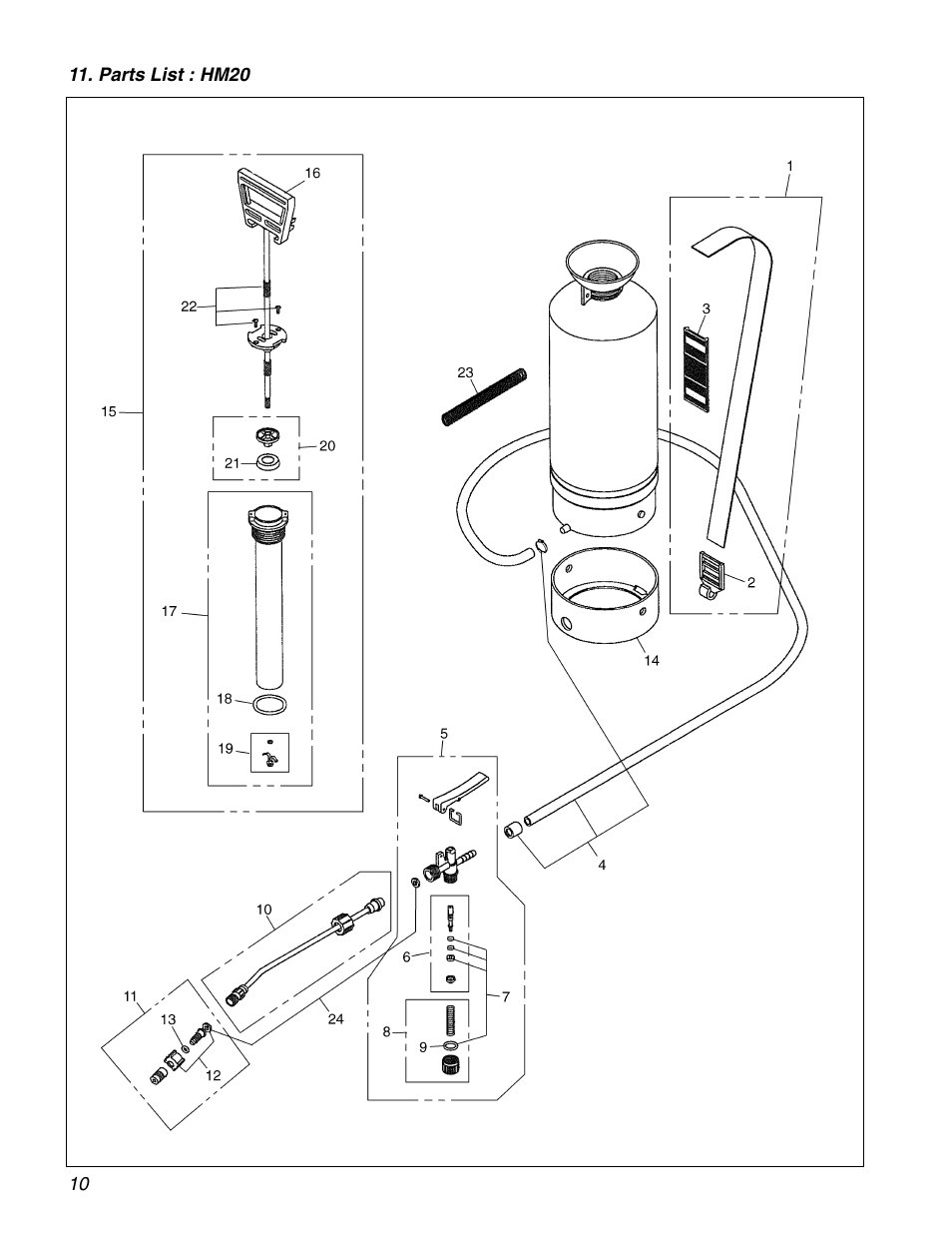 RedMax HM20 User Manual | Page 10 / 12