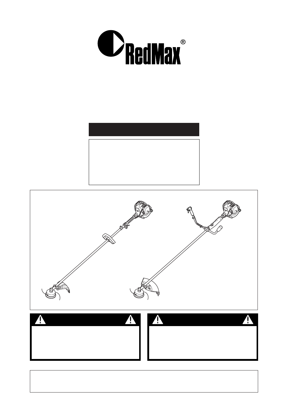 RedMax BCZ2500S User Manual | 42 pages