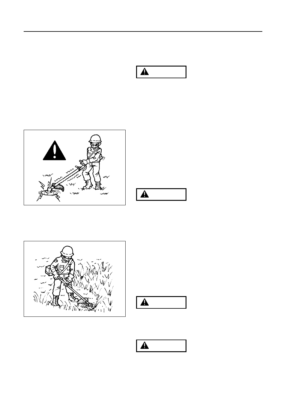 Optional blade usage | RedMax BCZ2500S User Manual | Page 28 / 42