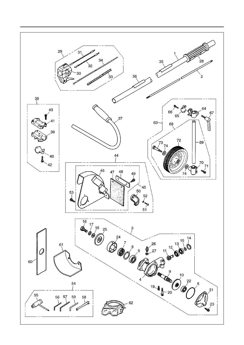 Parts list | RedMax HE2601 User Manual | Page 20 / 26