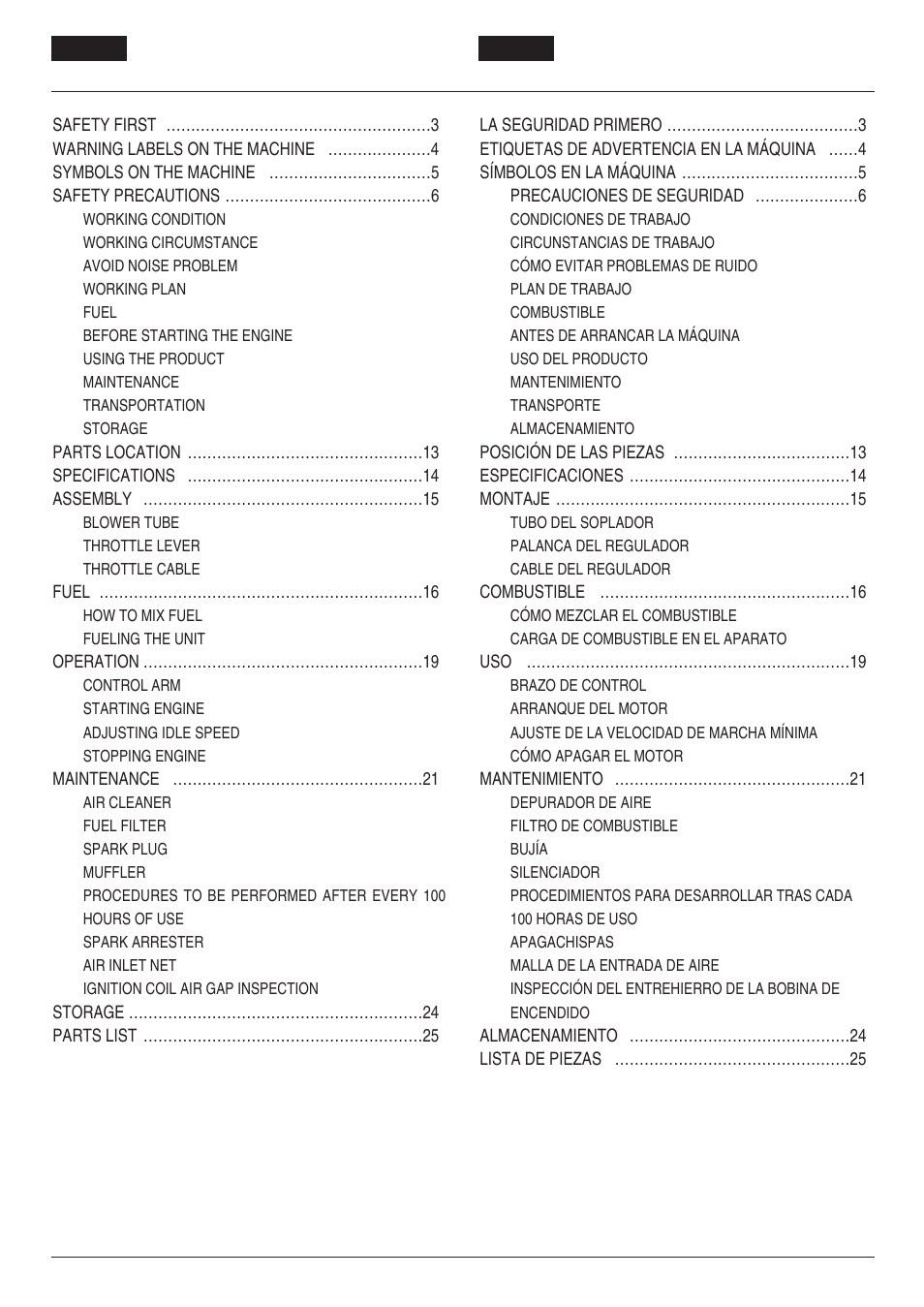 RedMax BACKPACK EBZ8000RH User Manual | Page 2 / 36