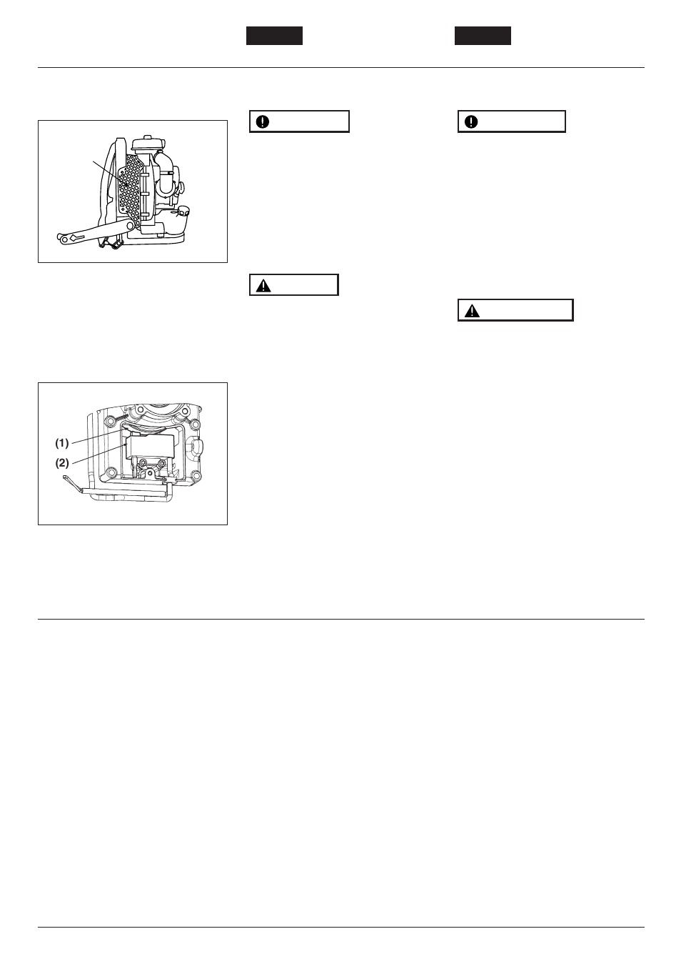 24 storage almacenamiento, Maintenance mantenimiento | RedMax BACKPACK EBZ8000RH User Manual | Page 24 / 36