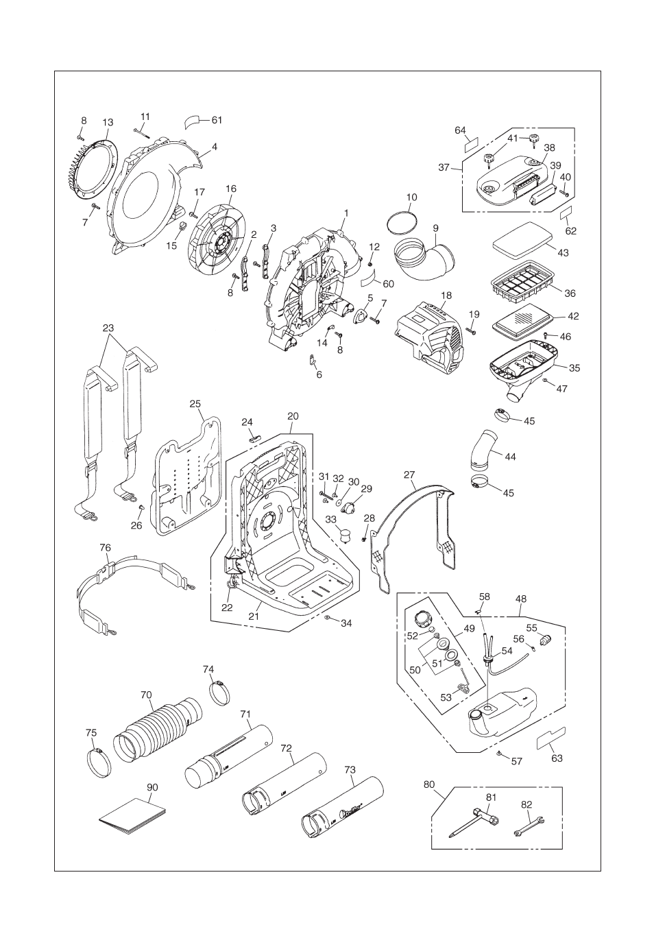 RedMax BACKPACK EBZ8000RH User Manual | Page 26 / 36