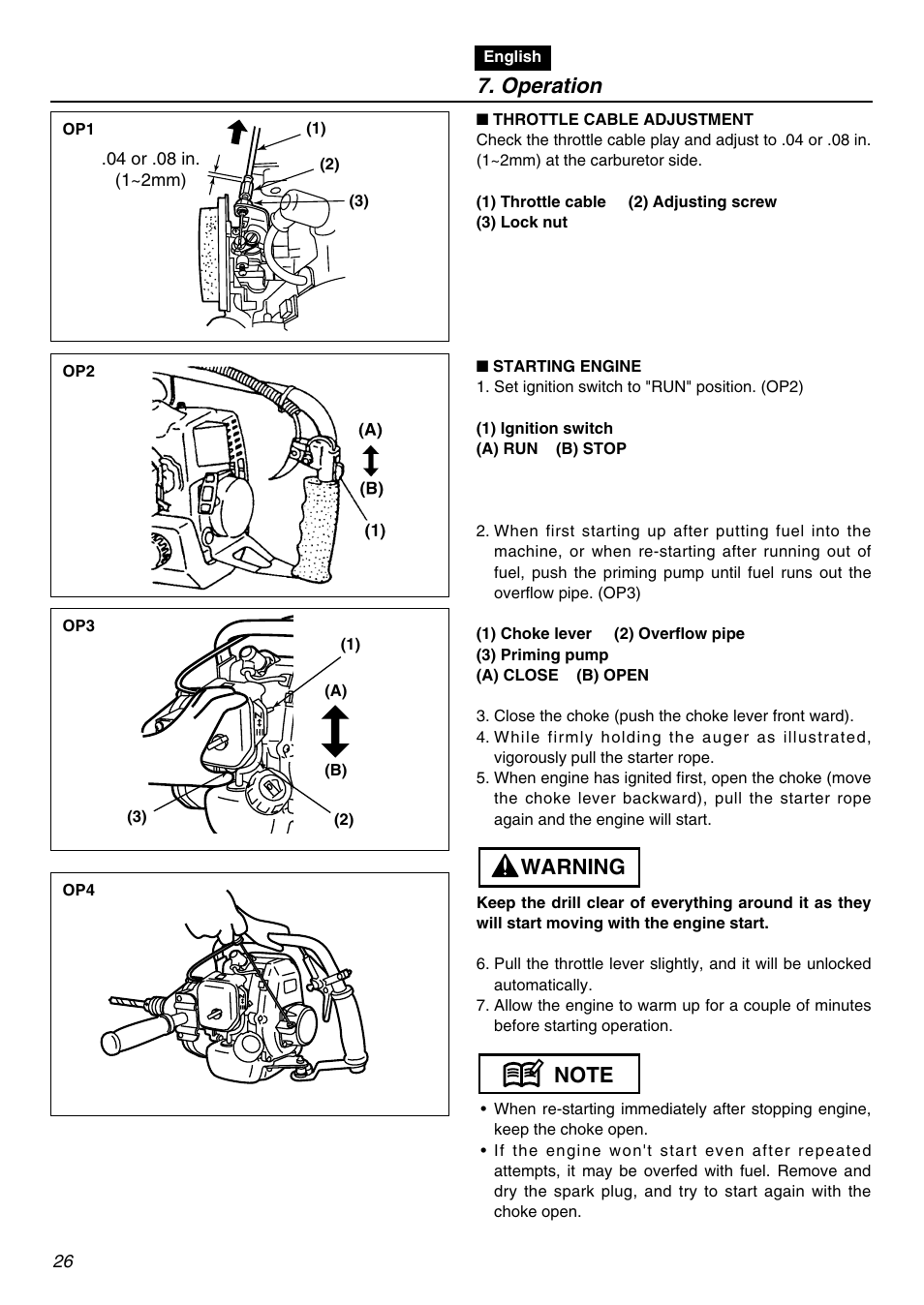 Operation | RedMax EDG2300R User Manual | Page 26 / 48