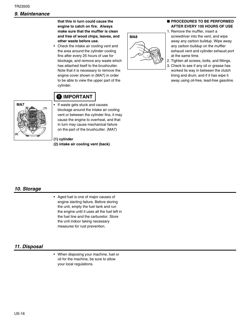 RedMax TR2350S User Manual | Page 18 / 72