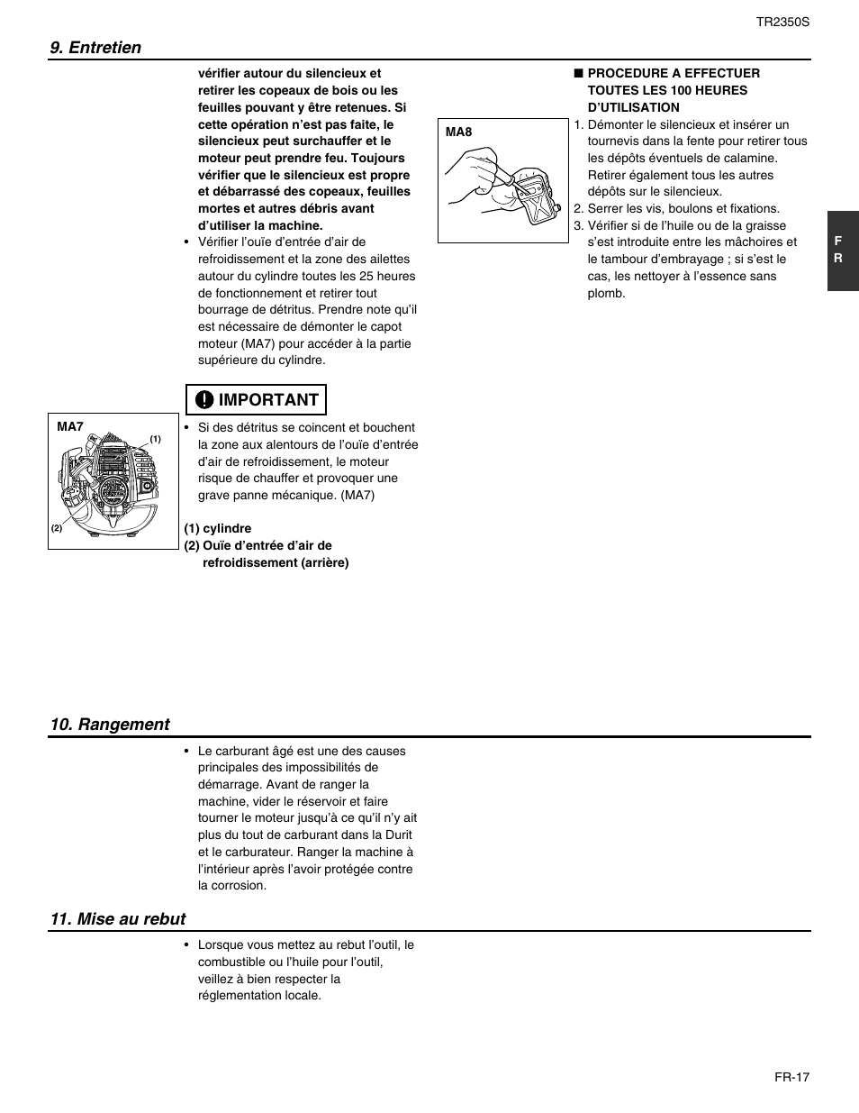 RedMax TR2350S User Manual | Page 41 / 72