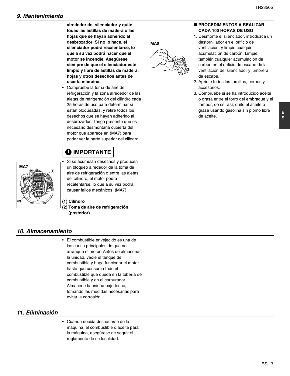 RedMax TR2350S User Manual | Page 63 / 72