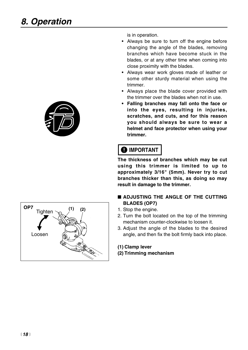 Operation | RedMax LRTZ2500 User Manual | Page 18 / 32